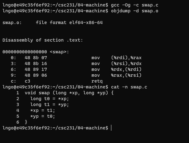 swapping via single-valued pointers