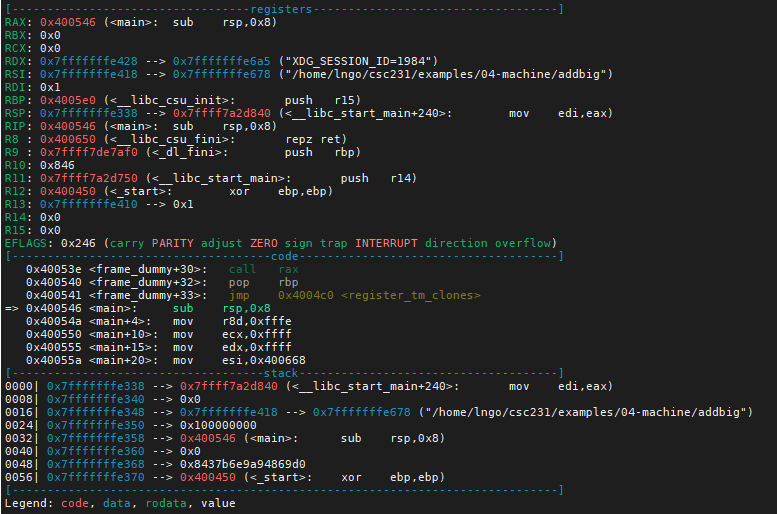 processor state